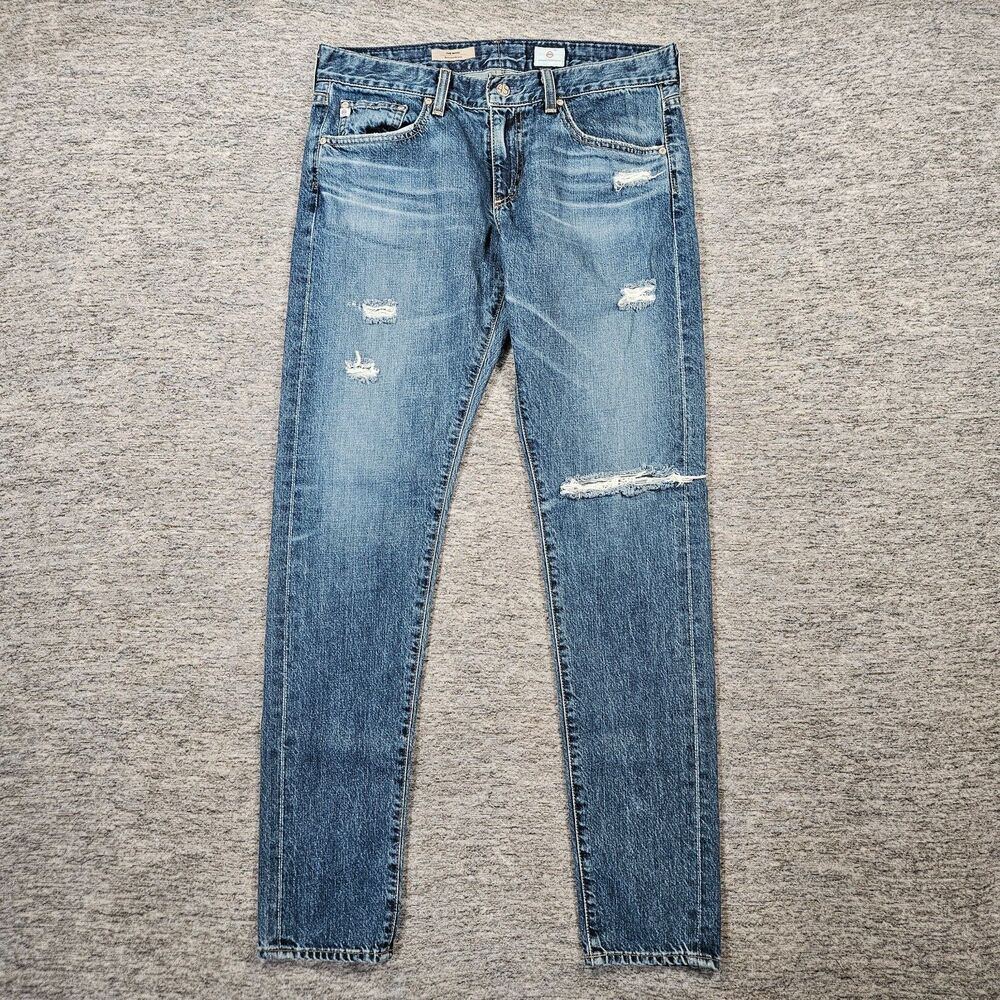 AG Adriano Goldschmied The Nikki Relaxed Skinny Jeans Women 29 Blue Denim Cotton